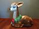 Vtg 1960's Poloron Christmas Fawn/baby Deer Reindeer Lighted Blow Mold Rare