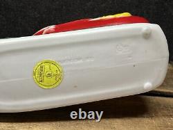 Vtg 1970 Christmas Santa's Sleigh 2 Reindeer Empire Illuminated Blow Mold 24