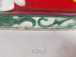 Vtg 1970 EMPIRE Santa Sleigh and 2 Reindeer Blow Mold Tabletop NO CORD INCLUDED