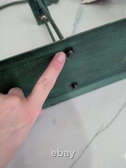 Vtg Balance Toy Santa Sleigh & Reindeer Balancing Metal Folk Art Pendulum Xmas