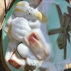 Vtg Grand Venture Christmas Mold Santa Sleigh! Light Works! Incl Reins! Large