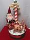 Vtg Matrix Ltd Motion Santa Sleigh Reindeer Street Sign Optional Music 1995