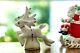 Vtg Relco Japan Santa Sleigh 2 Reindeer Christmas Figurines Mcm Original Box