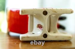 Vtg Relco Japan Santa Sleigh 2 Reindeer Christmas Figurines MCM Original Box