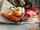 Vtg Santa Sleigh Reindeer Blow Mold Christmas Yard Decor Empire Light Giant Nice