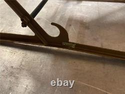 Vtg Santa Sleigh Reindeer Blow Mold Christmas Yard Decor Empire Light Giant Nice