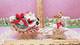 Vtg Ucagco Christmas Santa Claus Two Leaping Reindeer Sleigh Gold Sleigh Frame