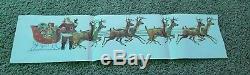 Vtg U-Bild Santa & Sleigh With 8 Reindeer Full Size Plywood Patterns
