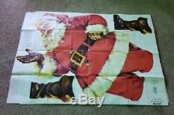 Vtg U-Bild Santa & Sleigh With 8 Reindeer Full Size Plywood Patterns