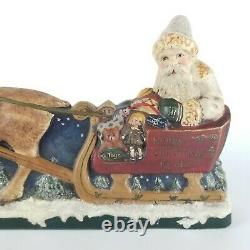 Walnut Ridge Christmas Santa St Nicks Visit Sleigh Reindeer Old World Vintage