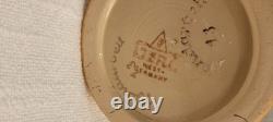 West Germany Santa Christmas Stein Reindeer Pulling Sleigh 360 Design Hinged Top