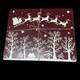 Williams Sonoma Santa Sleigh Reindeer Hard Cork Placemats Lot Of 4 Maroon White