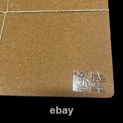 Williams Sonoma Santa Sleigh Reindeer Hard Cork Placemats Lot of 4 Maroon White