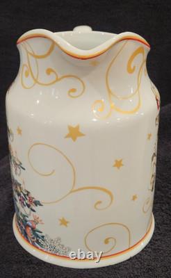 Williams Sonoma Twas Night Santa Sleigh Reindeer Pitcher 64oz New No Box