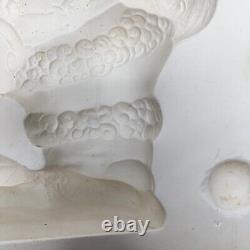 XL Santa Sleigh Reindeer Ceramic Mold Kimple 2576 Christmas HUGE 14x8 MINT