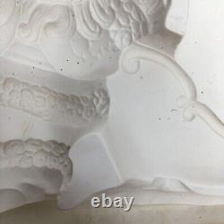 XL Santa Sleigh Reindeer Ceramic Mold Kimple 2576 Christmas HUGE 14x8 MINT