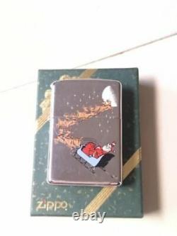 Zippo Lighter VTG 1994 SANTA CLAUS with REINDEER SLEIGH BOX #310
